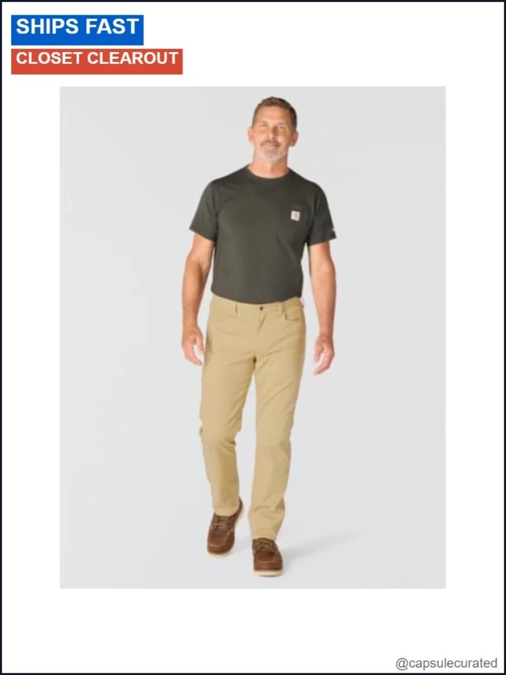 Relaxed Straight Work Utility Pants with FastDry UPF 50+